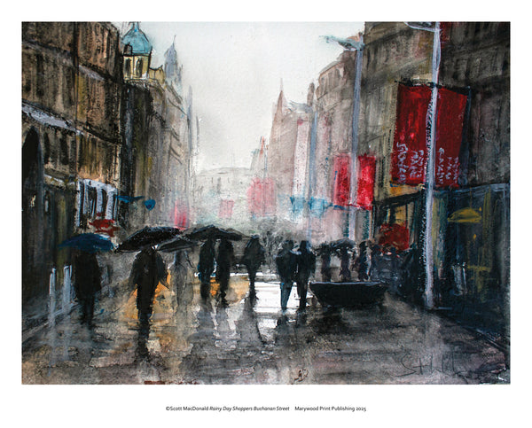 Rainy Day Shoppers, Buchanan Street